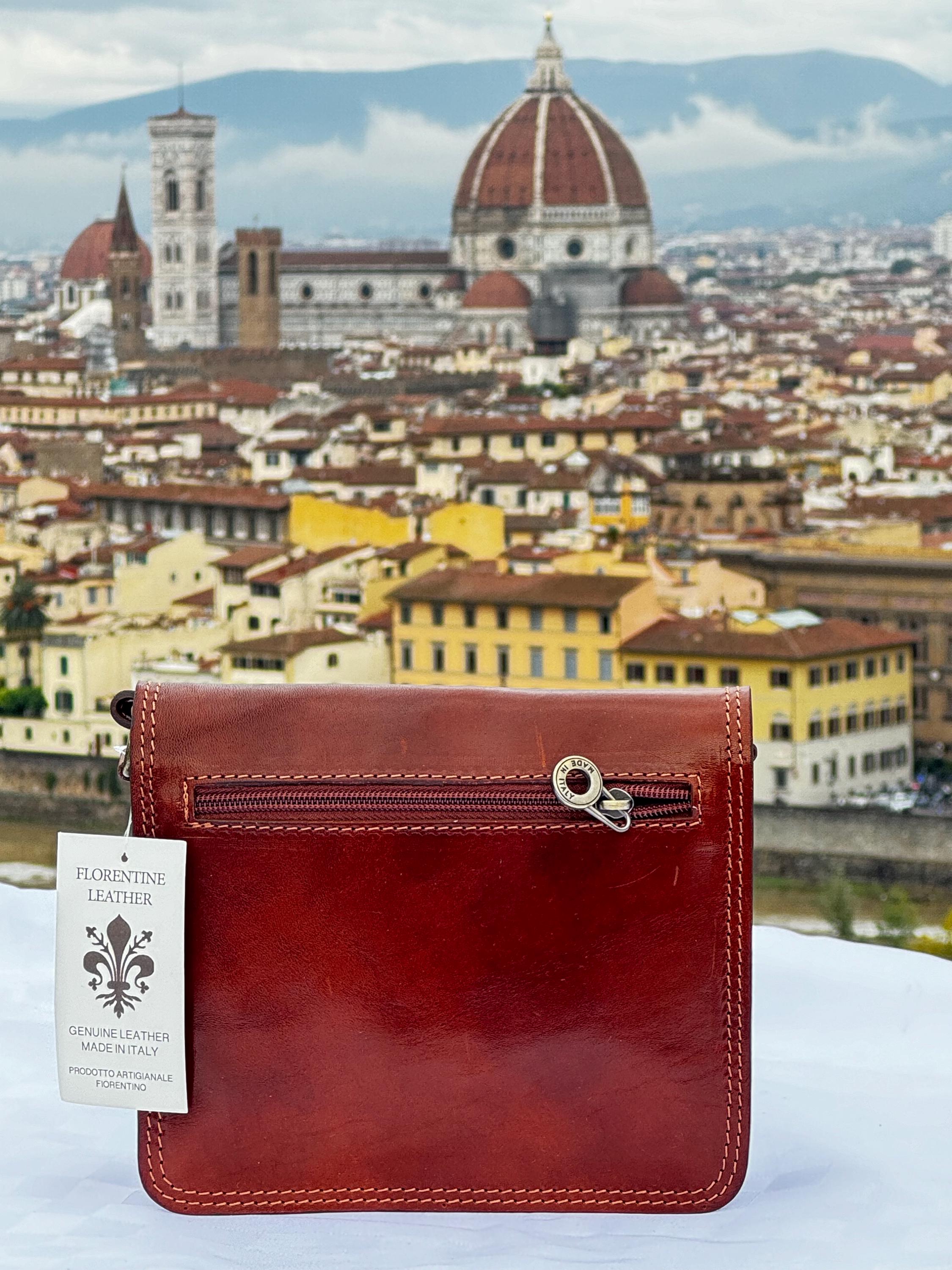 Handmade Italian Leather Mini Bag | Elegant Cross Body Ita Bag from Florence