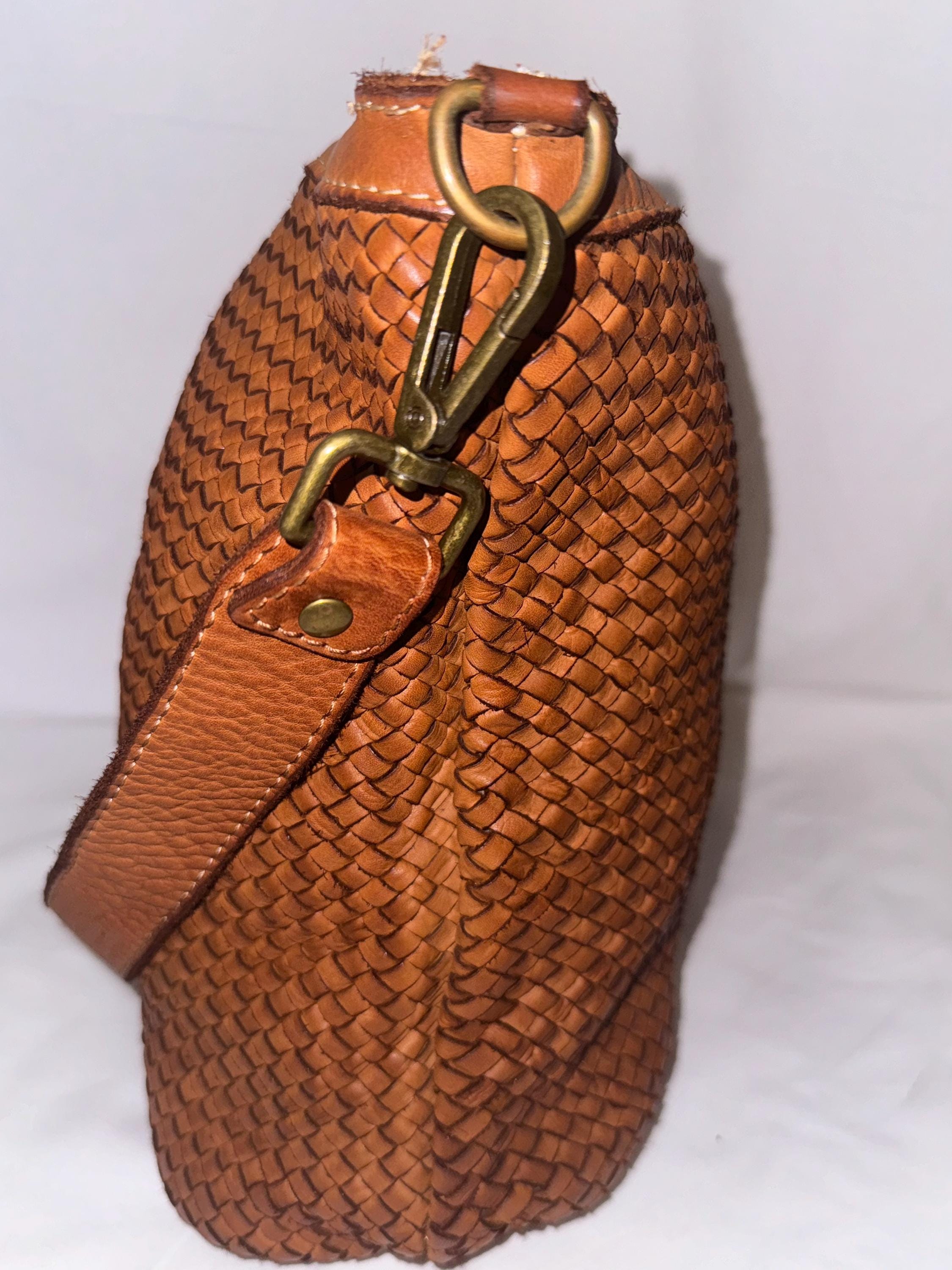 Italian Handmade Bags for Women | Elegant Woven Leather Tote from Florence | Brown Bag | Made in Italy