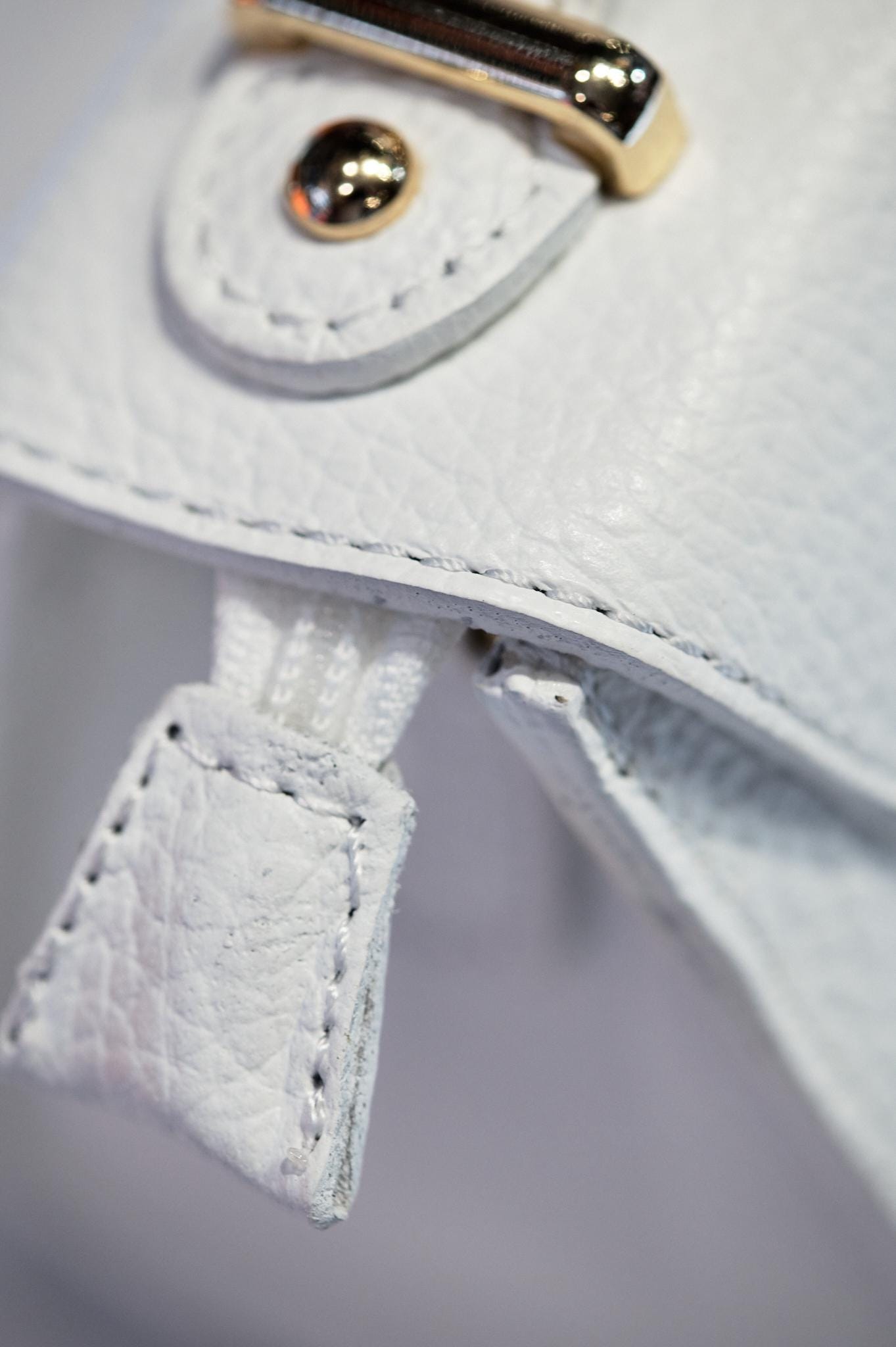 Italian Handmade Leather Bag for Women | Elegant White Handbag | Luxury Leather Purse From Florence, Made in Italy