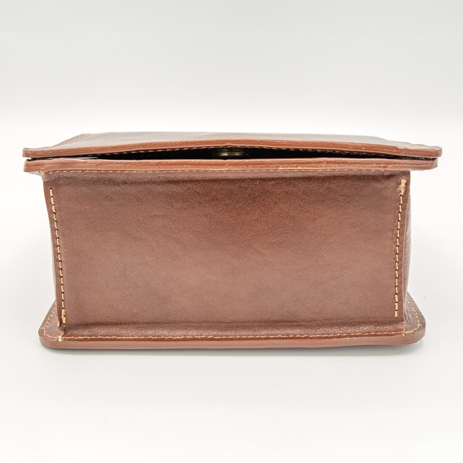 Italian Handmade Leather Bags For Women | Elegant Brown Crossbody Bag |  Shoulder Bag From Florence, Made in Italy