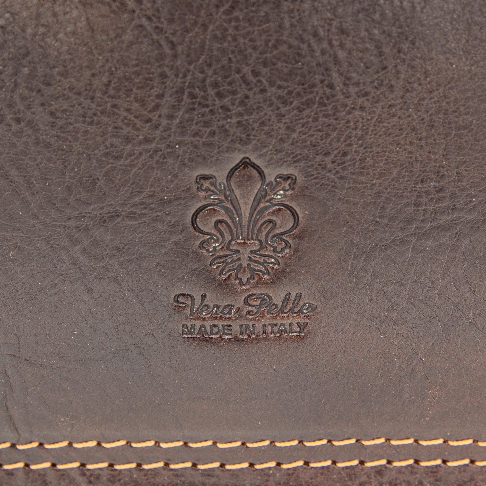 Italian Handmade Leather Bag For Women | Vintage Dark Brown Leather Satchel From Florence | Elegant Crossbody Bag, Made in Italy