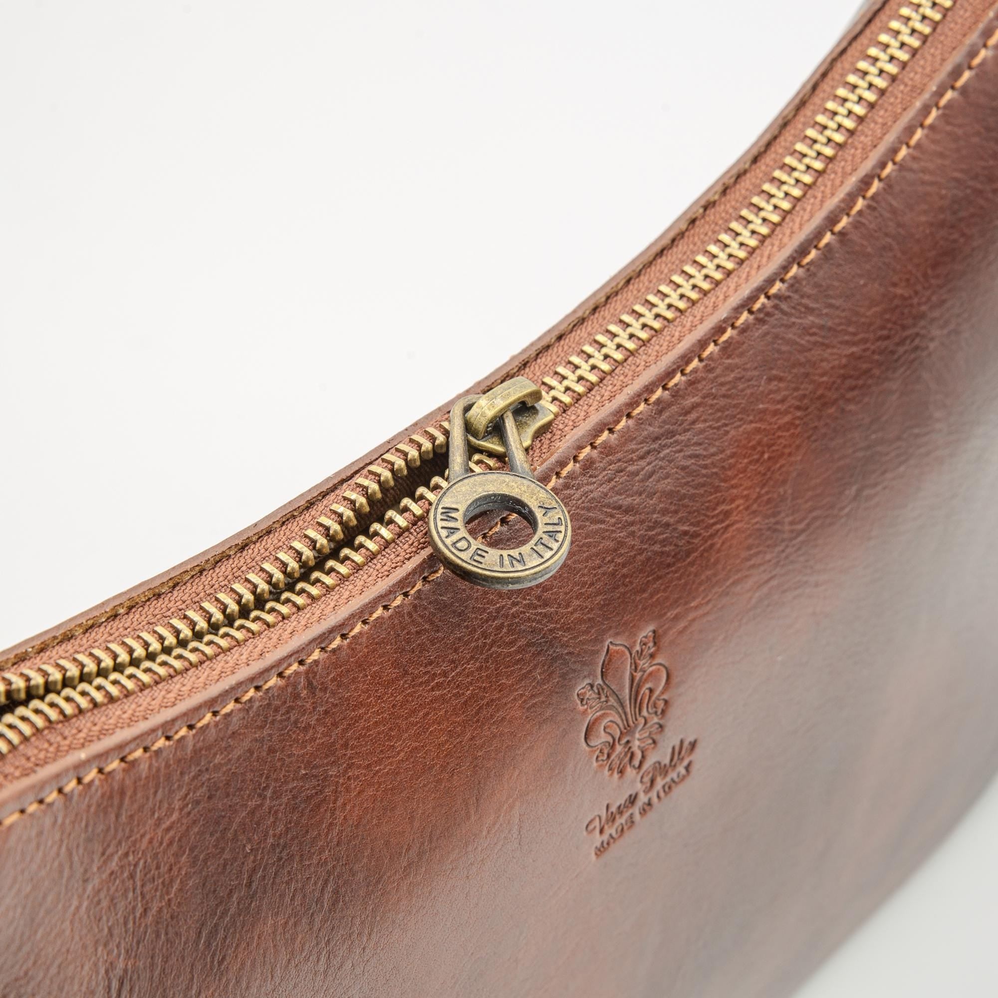 Italian Handmade Leather Bags For Women | Vintage Leather Shoulder Bag From Florence, Brown Bag, Made in Italy